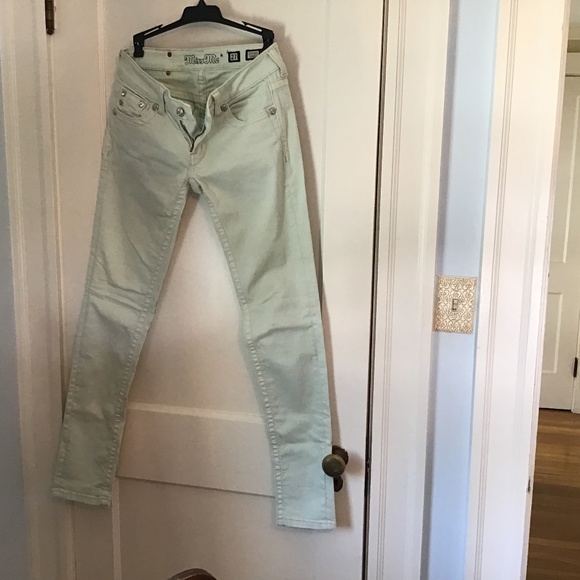 Miss Me Denim - 🌼Just in Miss  Me Mint Green size 27 skinny jean